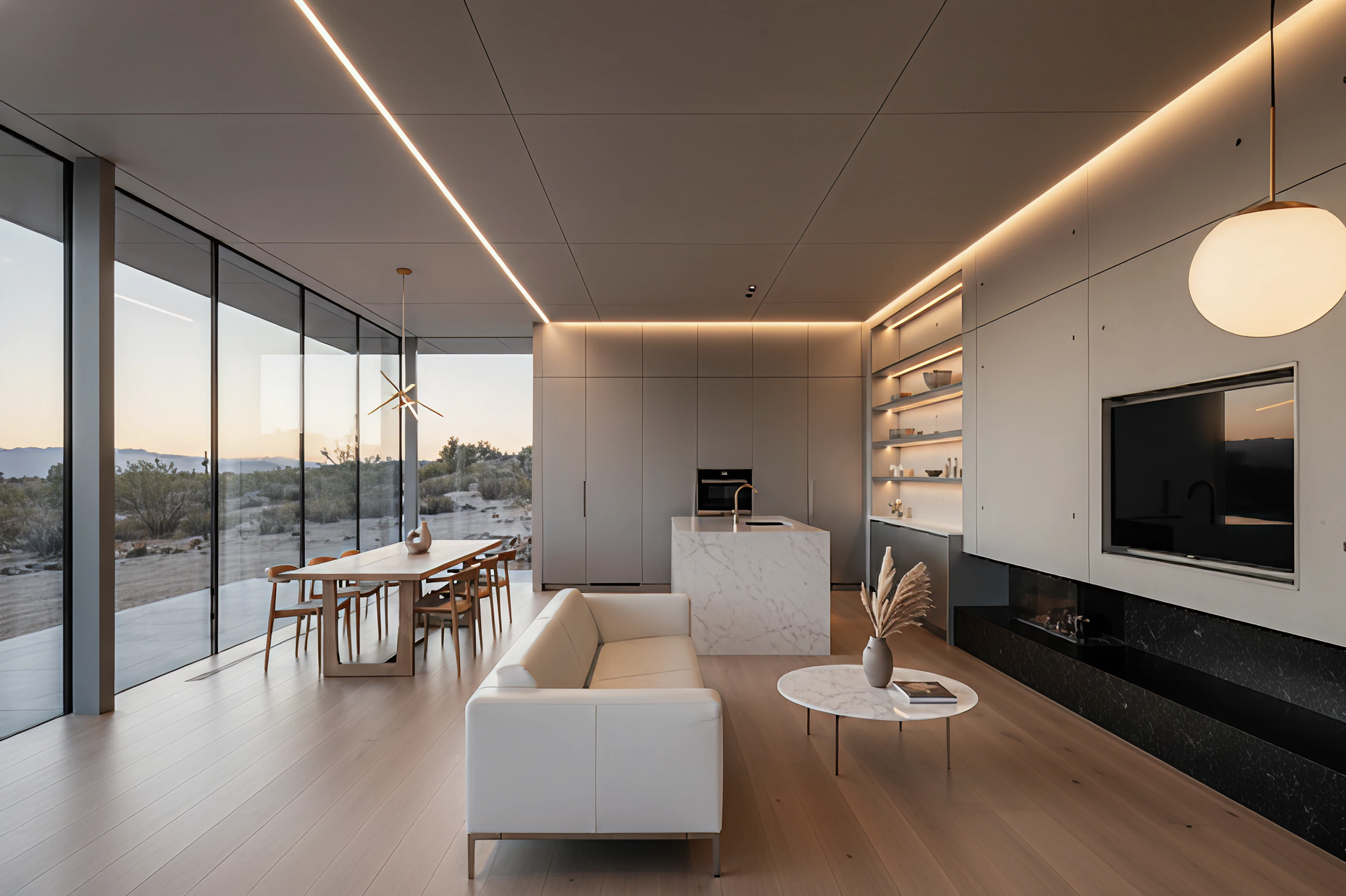 Minimalist modern interior
